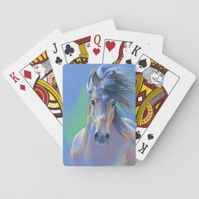 Baralho Cartões de jogo do cavalo